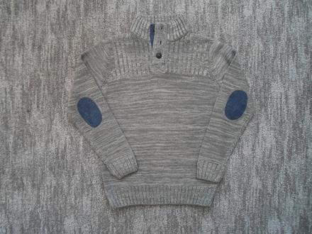 Šedý svetr svetřík s knoflíčky, c&a,146