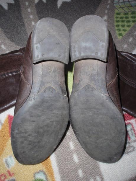 Boty-kozačky kožené tmavě hnědé vel. 37., lasocki,37