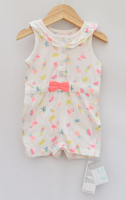 Letní overal vel. 0 - 3 m, primark,62