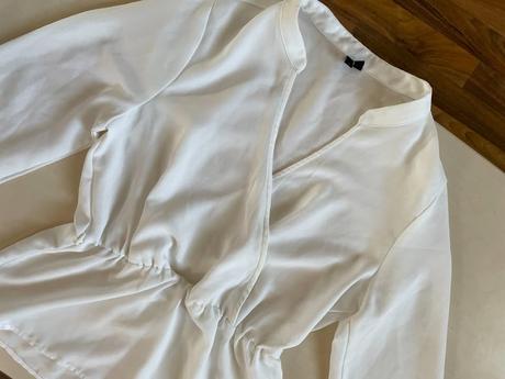 Bílá halenka stažená v pase, vel s, vero moda, vero moda,s