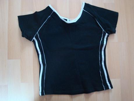 Tričko - černé s bílými proužky, vel. l/xl, l