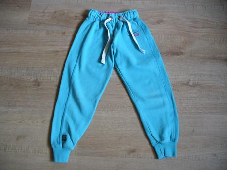 Tyrkysové tepláky vel. 128 zn. next, next,128