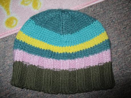 Pletená čepice s pruhy, mexx,104