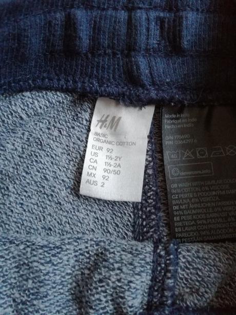Dětské teplejší tepláky, zn. h&m, vel. 92, h&m,92