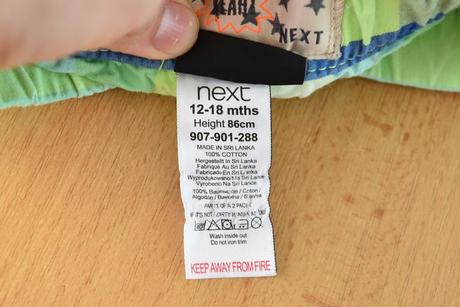 Kraťasy vel. 12 - 18 m, next,86