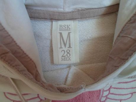 Bílá mikina mikinka s kapucí, bershka,s