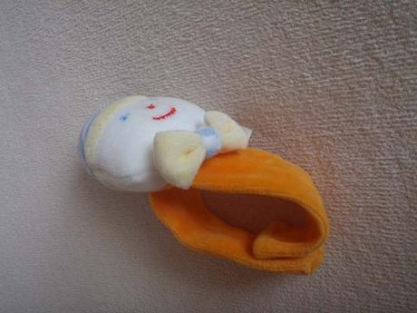 Plyšový šašek na ruku, nohu, kočárek,,