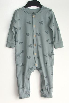 W46 overal z organické bavlny vel. 74, h&m,74