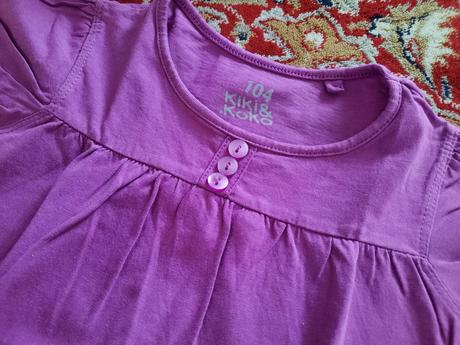 Fialové tričko s knoflíčky, kiki&koko,104