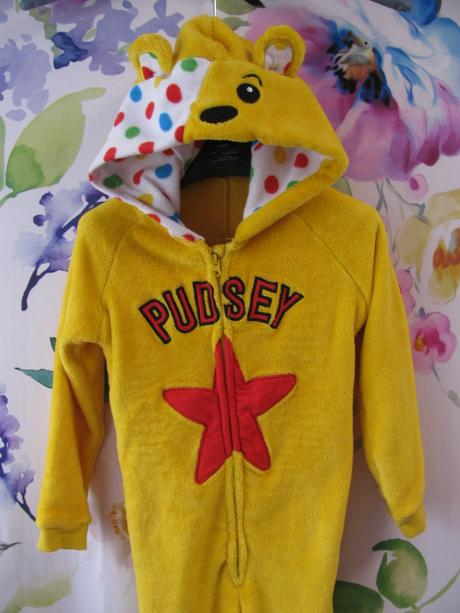 Krásný fleecový overal s kapucí na spaní, george,128