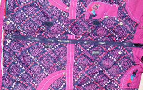 Dívčí lyžařská bunda s pásem - vel.6 let, 116