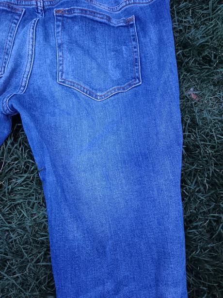 Těhotenské trhané/drbané rifleh&m slimboyfriend 38, h&m,38