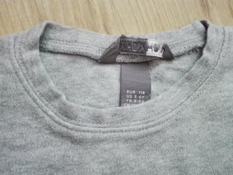 Tričko dlouhý rukáv hm 116, h&m,116