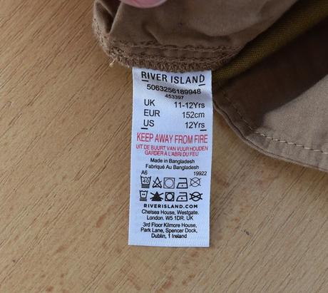 Kraťasy vel. 11 - 12 let, river island,152