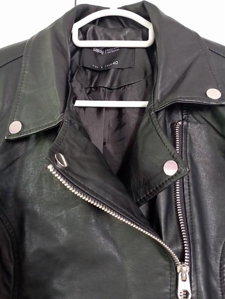 Koženková bunda biker, sinsay,40
