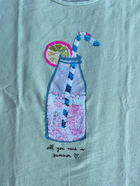 Tričko s flitry, h&m,134