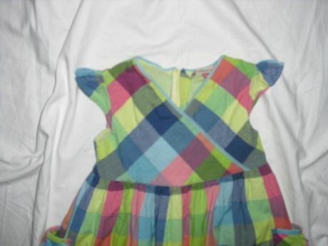 Nádherné kostkované duhově šaty, john lewis,110