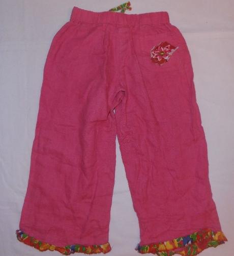 K189. plátěné kalhoty 2-3 roky, 98