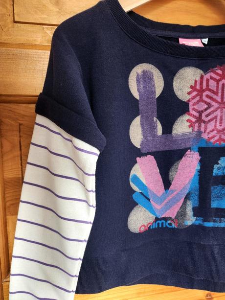 Crop mikina vel. 152, animal,152