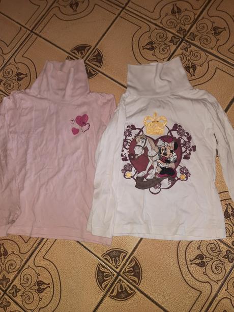 Dívčí roláky minnie, srdíčka vel. 104 - 110, disney,104