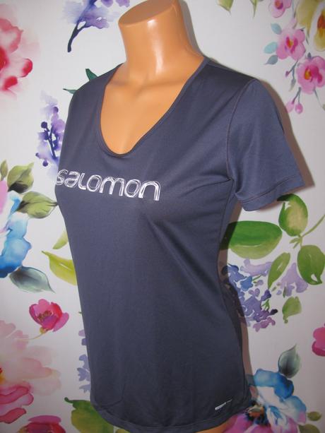 Funkční fialové elastické triko salomon, salomon,s