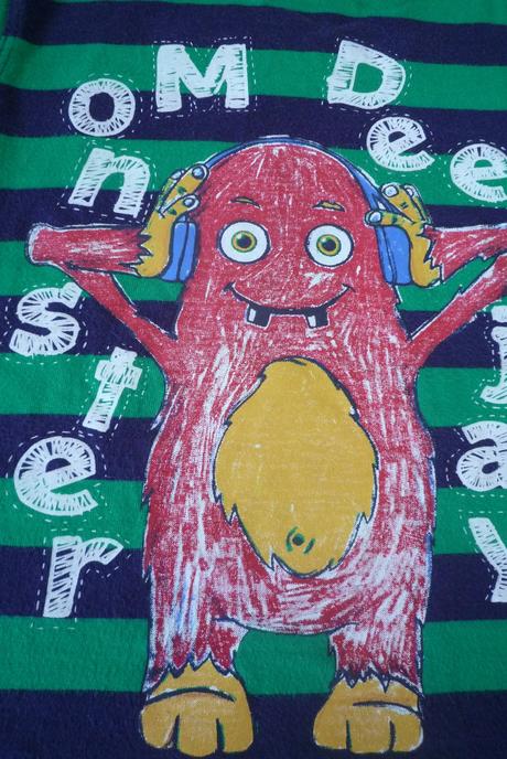 Pruhované triko s potiskem, kiki&koko,104