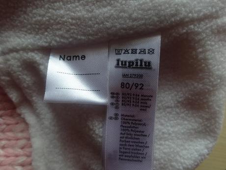 Zimní čepice s bambulkami, vel. 80/92, lupilu,80