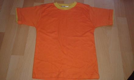 Tričko oranžové, vel. 122, 122