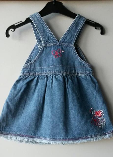 Džínové šatičky s výšivkami ladybird 3-6 m, ladybird,68