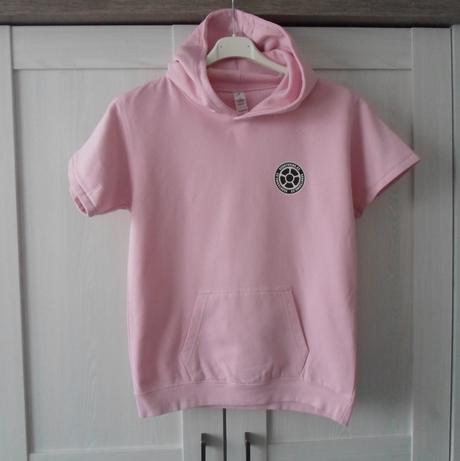 Růžová mikina s kapucí scootering, 152