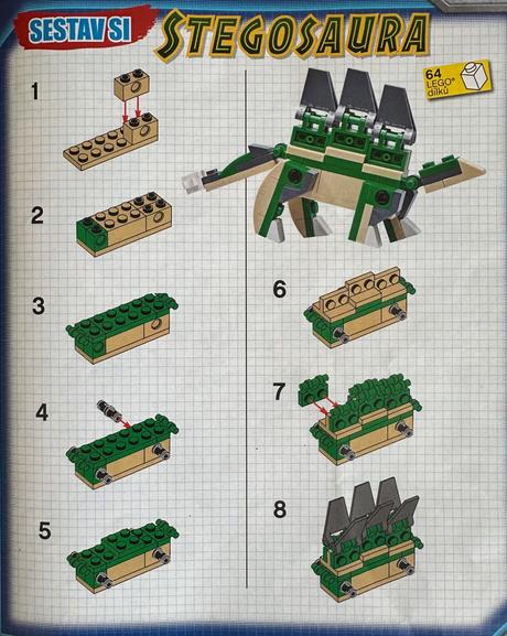Lego jurassic world 122111 stegosaurus,