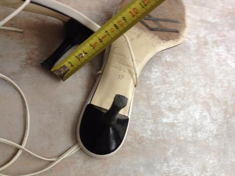 Bílé pásky ozdoby boty vel.37 norma baker svatební, 37