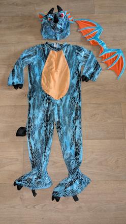 Ka325 karnevalový kostým drak vel. 5 - 7 let,
