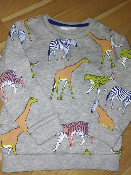 Mikina se zvířátky 104, marks & spencer,104