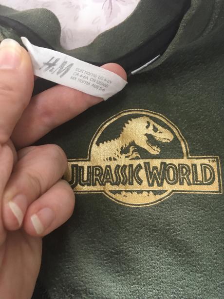 Mikina dinosaur, h&m,116