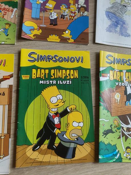 Bart simpson časopisy, 6 ks, rok 2016,