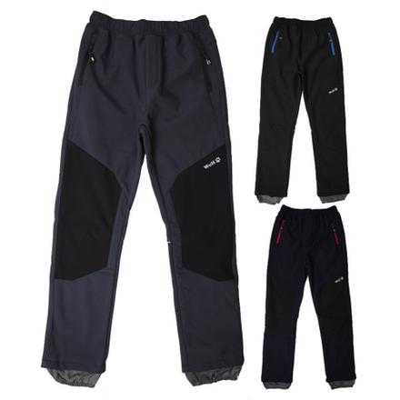 Dětské softshellové teplé kalhoty wolf, wolf,122