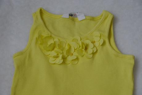 Zlute zebrovane tilko, h&m,98