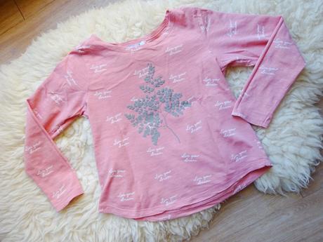 Růžové tričko dl. rukáv, 122