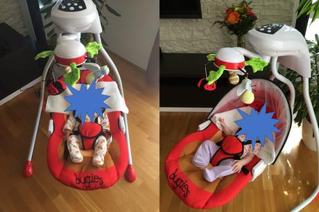 Caretero dětská houpačka bugies red,