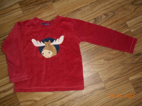 Teplé triko/mikina se sobem, lupilu,98