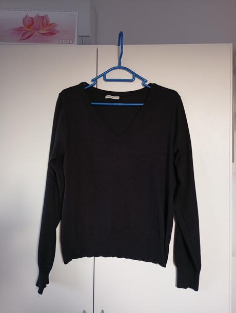 Černý společenský svetřík s výstřihem do v, gate,42