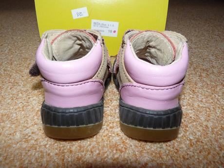 Kožené boty 18, beda,18