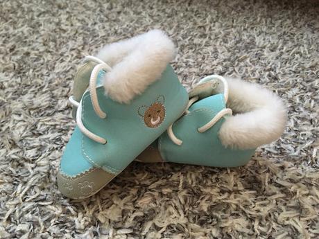 Capáčky/botičky s medvídkem pro chlapečka, gmini,<17