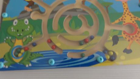 Playtive junior dřevěná hra magnetický labyrint, 