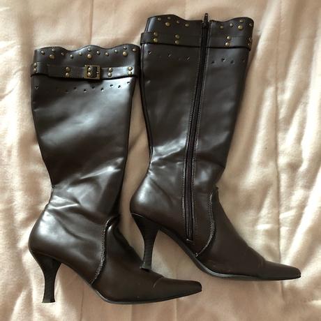 Vysoke hnede kozacky 37, 37