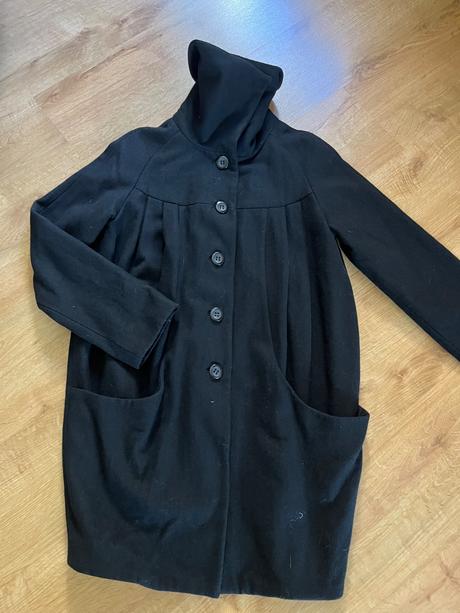 Pěkný vlněný kabátek hm, h&m,36