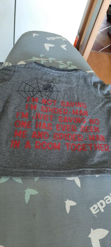 Chlapecká mikina - lehká, zn. spiderman, vel. 5let, 104