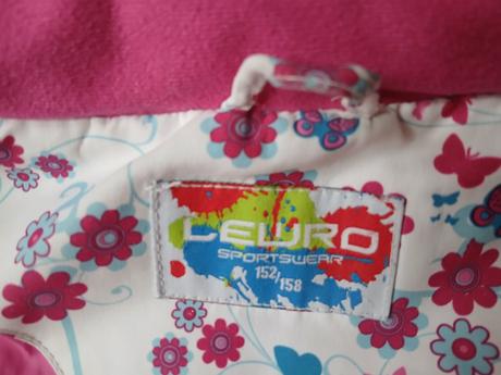 Dívčí lyžařská zimní bunda, lewro,158