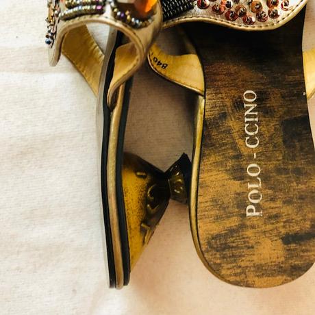 Zlate-bronzove zabky na podpadku 37, 37